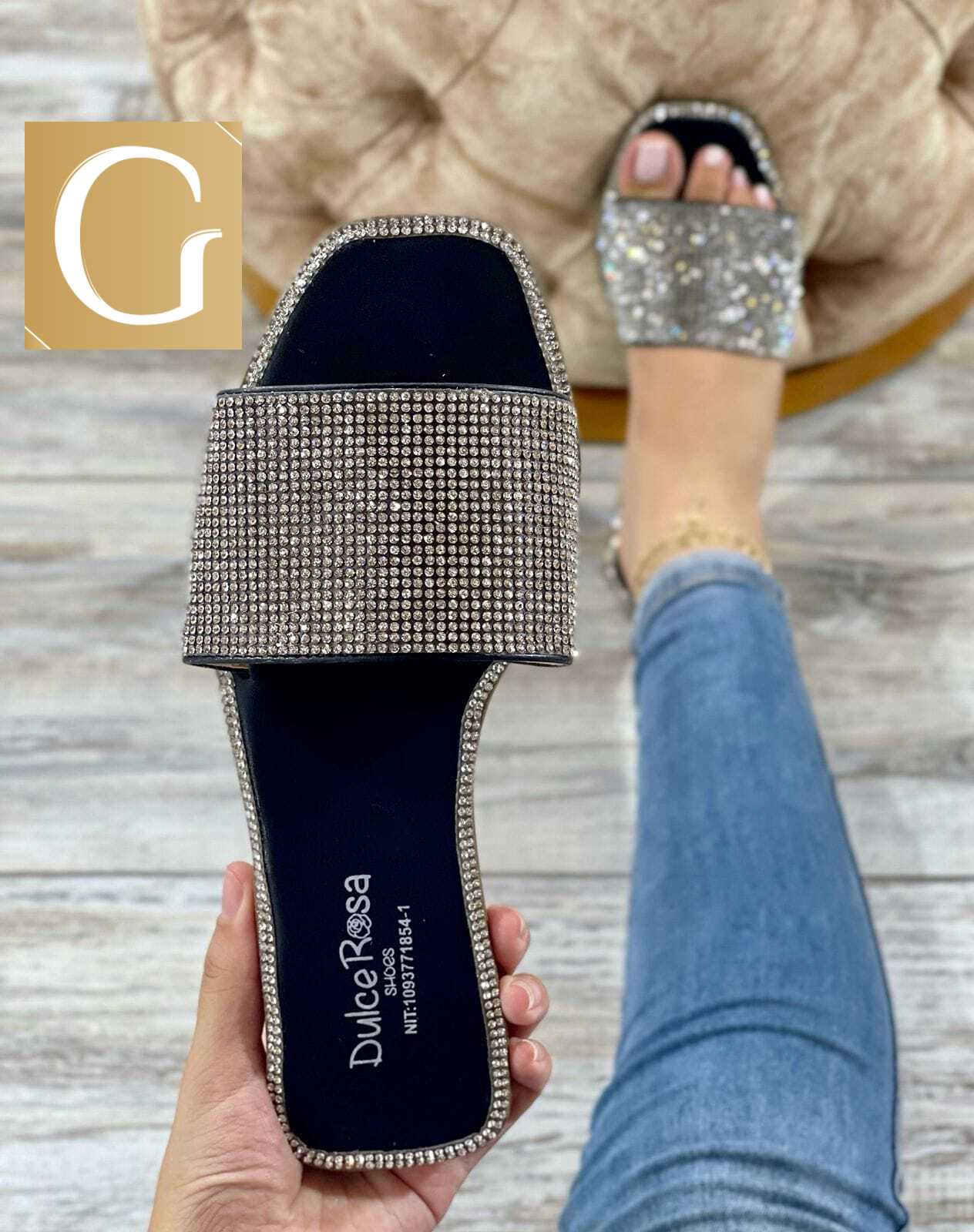 Sandalia Glamure DISKO Brillo