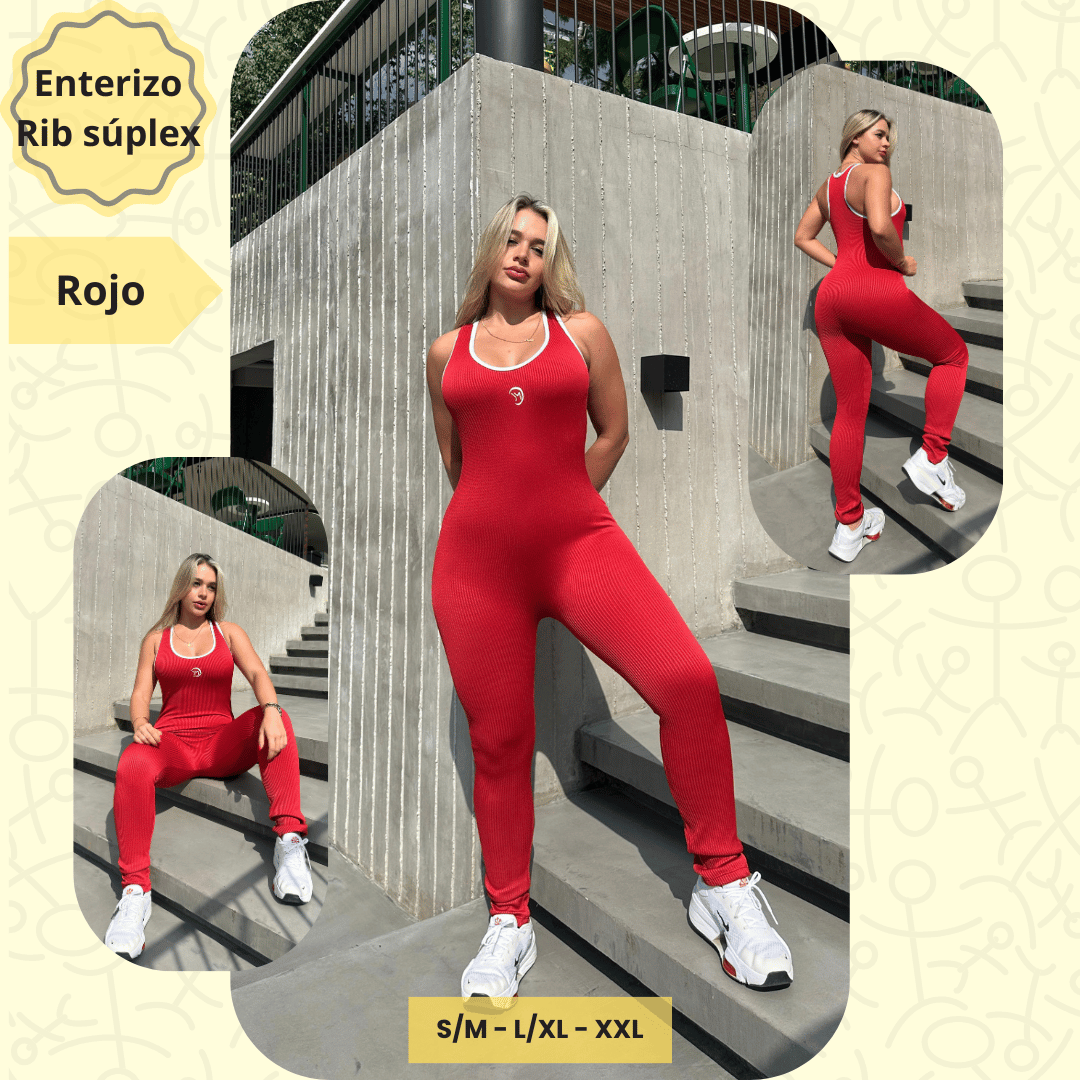Enterizo Rib Súplex Acanalado