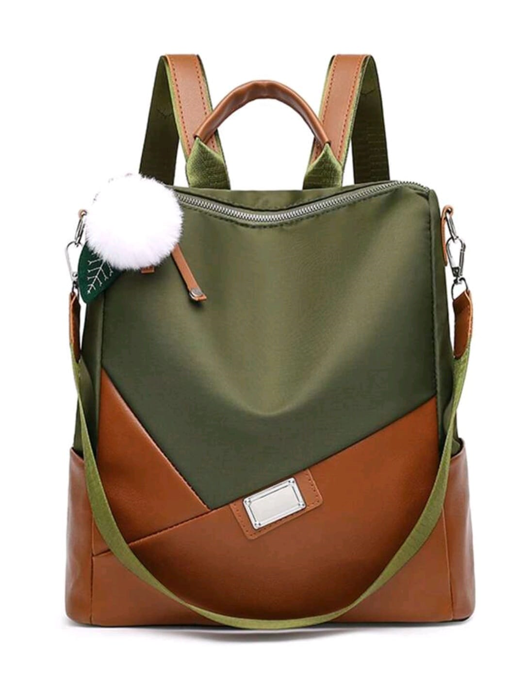 Bolso Morral de Lujo Estilo Glamur Gratis Llavero Pompon