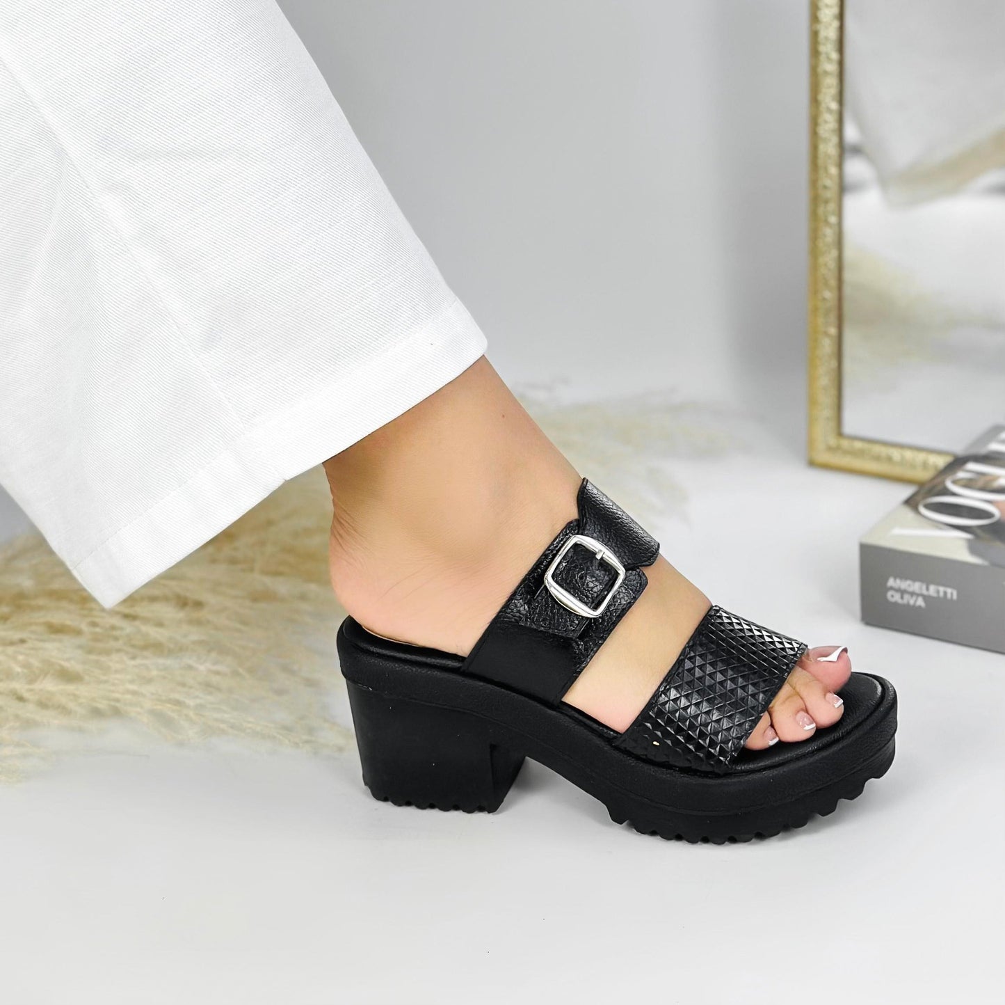 Sandalias de Cuero Confort Roma