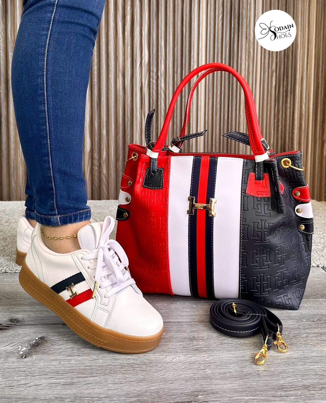 Trio Elegancia - Bolso + Billetera + Deportivo tipo Tommy