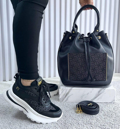 Combo Glamure Sneakers MK Bolso y Calzado Deportivo