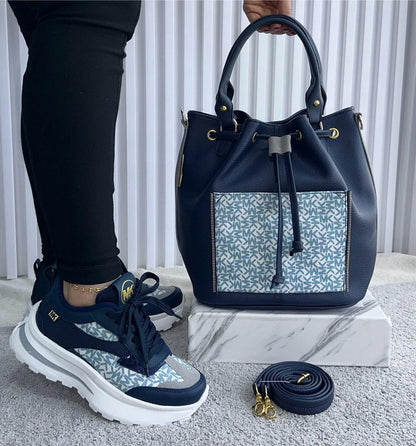 Combo Glamure Sneakers MK Bolso y Calzado Deportivo