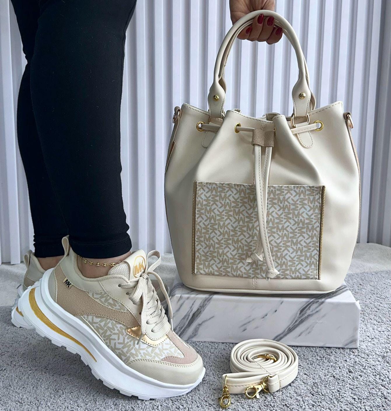 Combo Glamure Sneakers MK Bolso y Calzado Deportivo