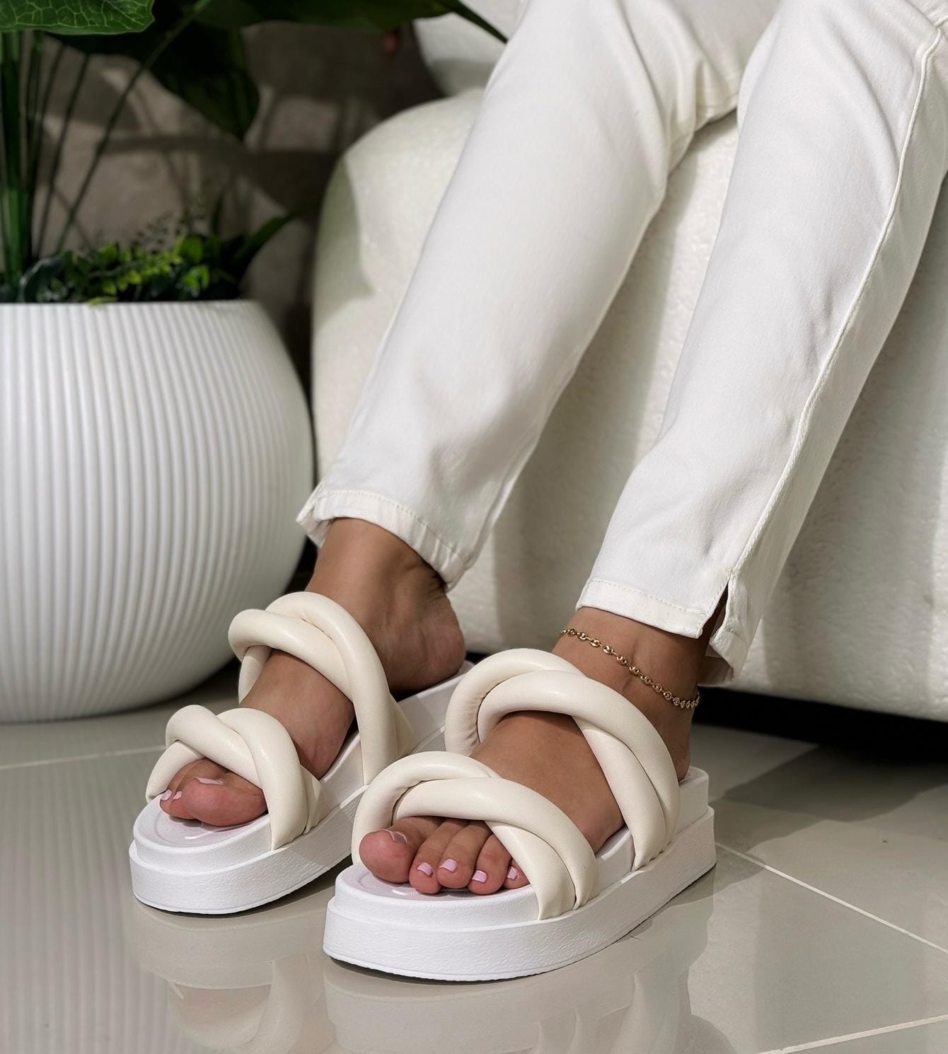 Sandalia Casual con Correa Doble