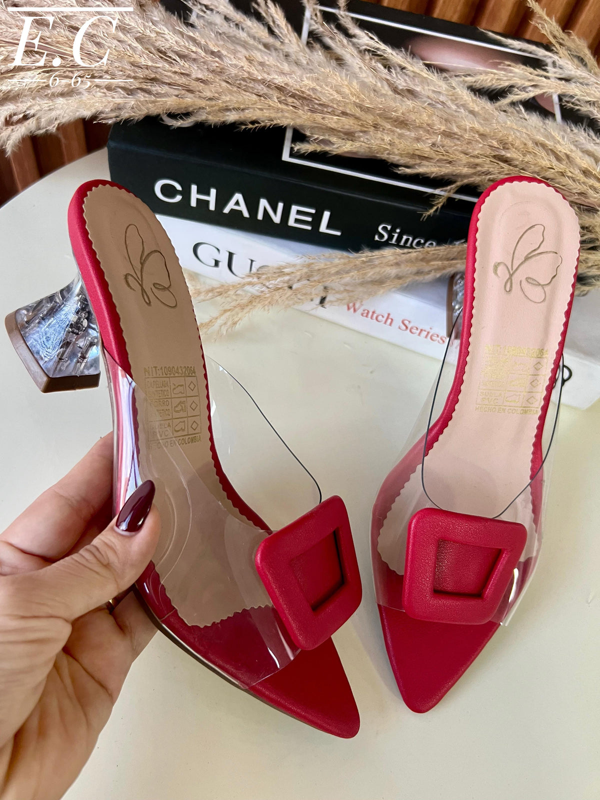Sandalias Luana de Tacón Transparente y Punta Fina para Mujer