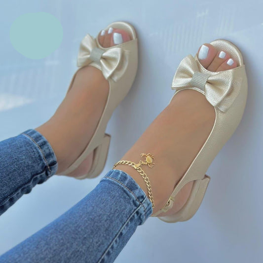 Sandalias Punta Tacón Elegância