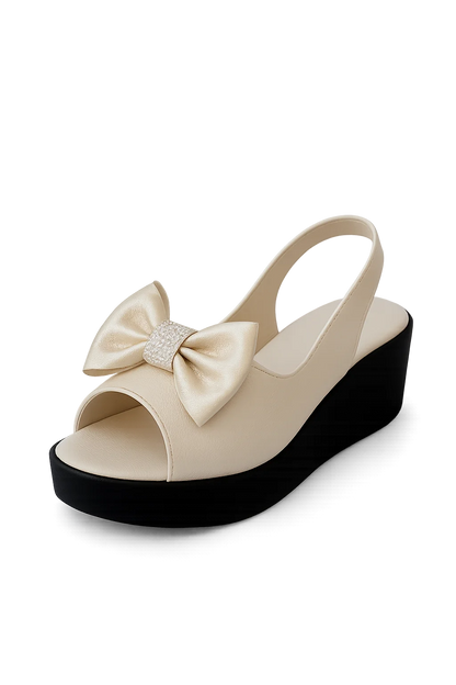 Sandalias Glamure Comfort Con Lazo Elegante y Diseño Versátil