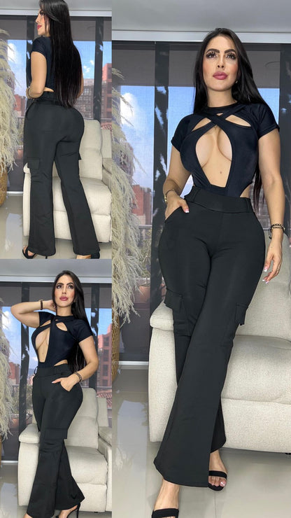 Pantalón Cargo Chic Suplex