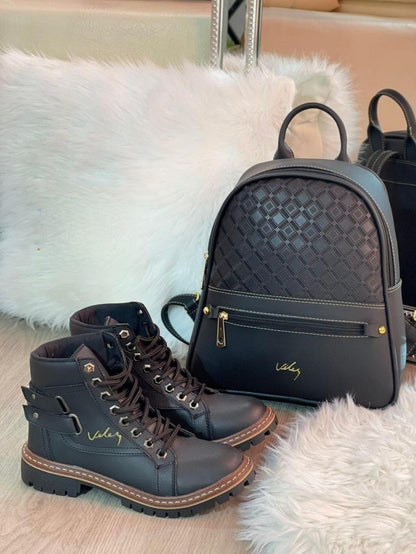 Combo Dama Bolso - Botín Vélez Elegancia y Confort