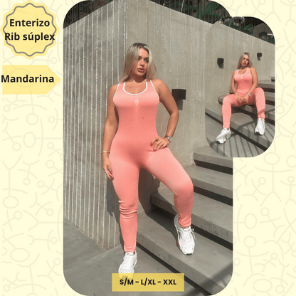 Enterizo Rib Súplex Acanalado