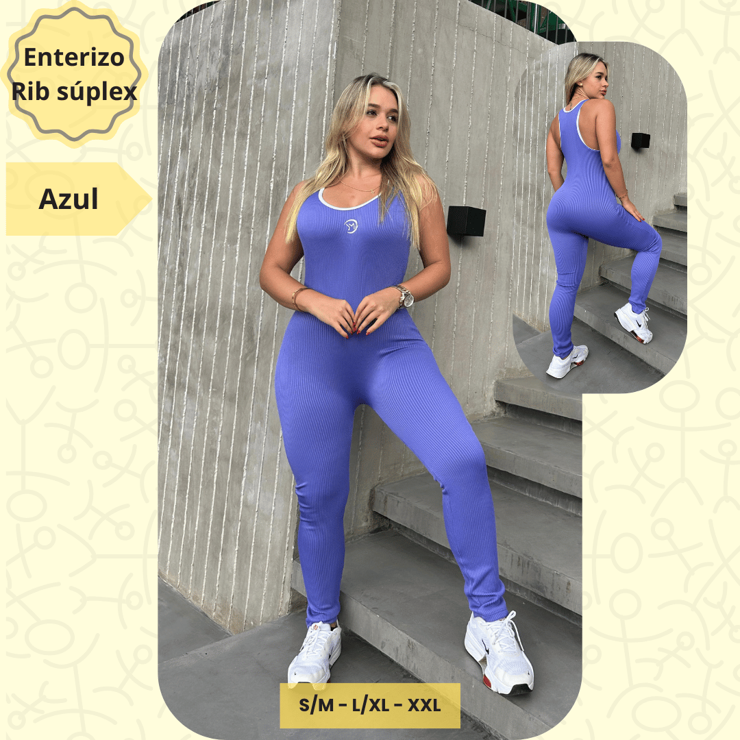 Enterizo Rib Súplex Acanalado