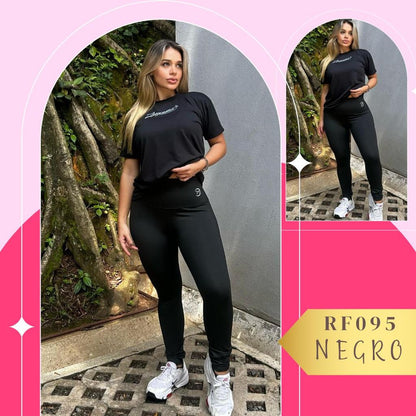 Conjunto de Leggins y Blusa RF095 MoldeaFit – Control y Estilo Diario