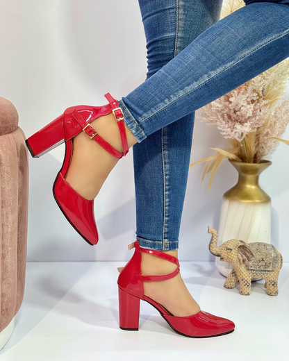 Tacón Cruzado Lucy Confort Femenino